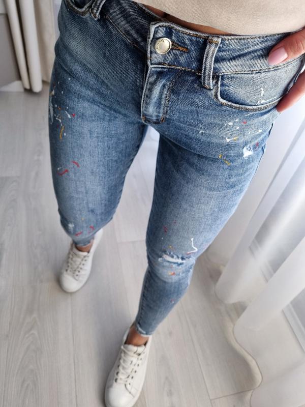 Elastické denim rifle - SPARKLE