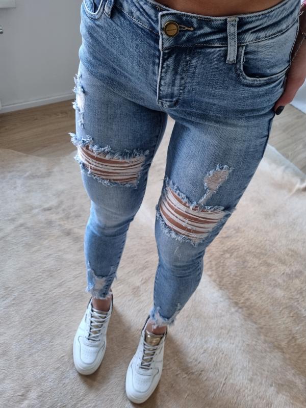 Elastické denim rifle- OLIVIA 1