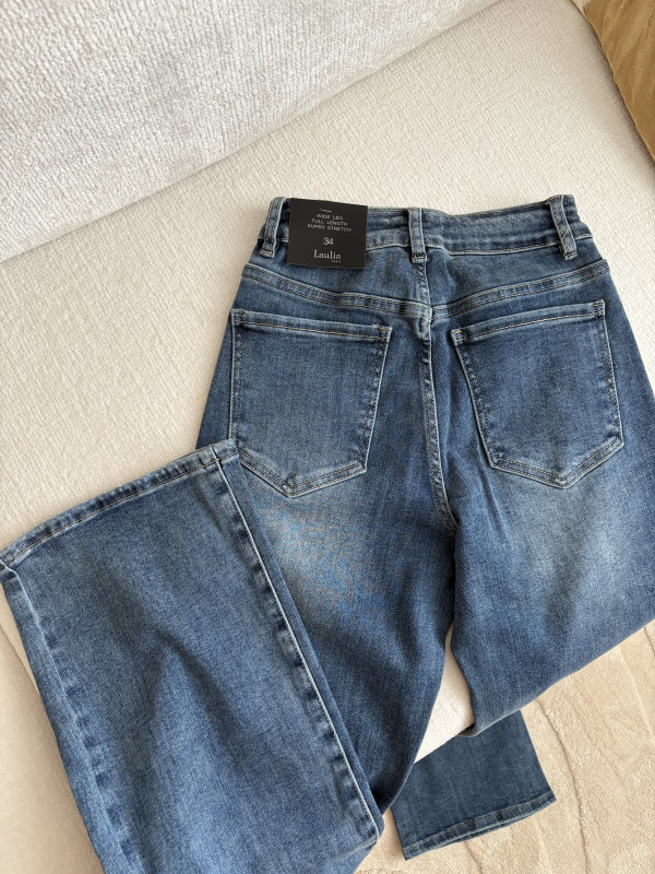 Široké denim rifle - SICILY 3