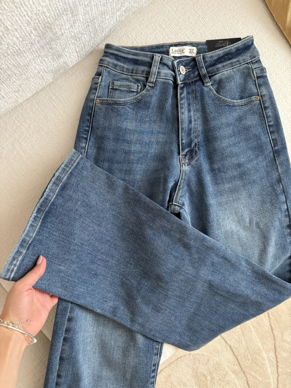 Široké denim rifle - SICILY 4