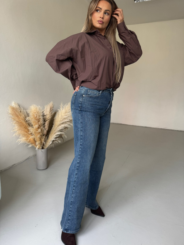Široké denim rifle - SICILY 1