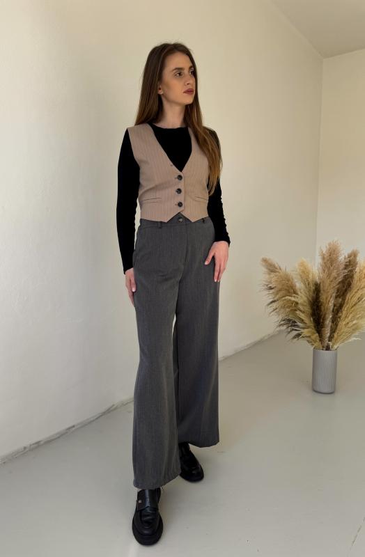 Široké elegantné nohavice - Adria grey 2