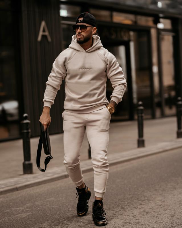 Pánska tepláková súprava - ALPIN beige