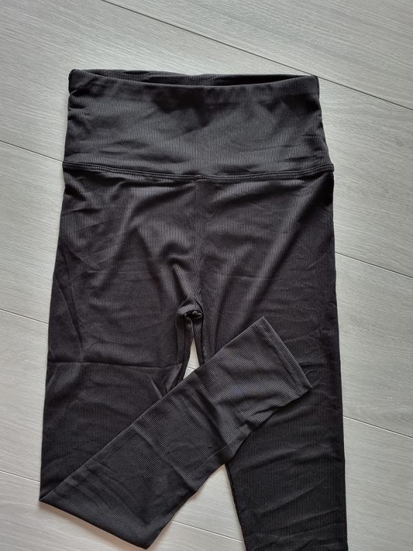 Legínové nohavice s pásikmi - BLACK