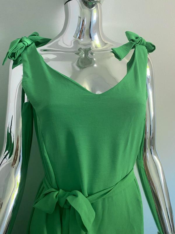 Šaty zelené s opaskom  - JULY