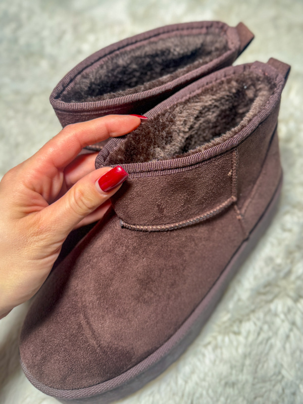 Semišové členkové čižmy COFEE 3