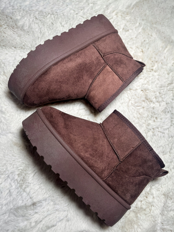 Semišové členkové čižmy COFEE 4