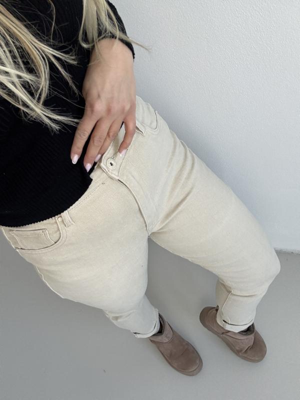 HIGH WAIST RIFLE - LANA BEIGE